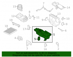 Печка в сборе Ford Explorer 11-19 auto