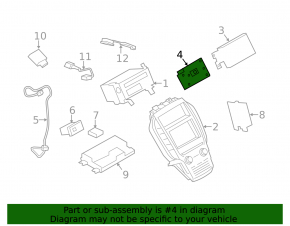 Radio Screen Navigation SYNC 3 модуль Ford Escape MK3 16-19 без дисплея