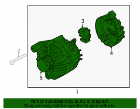 Alternator BMW X5 F15 14-18 230 Amp 3.0D