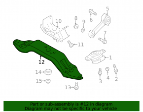 Кронштейн подушки кпп Subaru Forester 14-18 SJ 2.0 АКПП