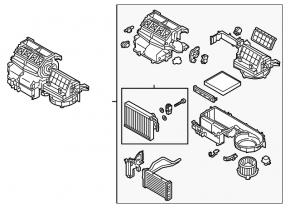 Печка в сборе Mitsubishi Outlander 19-19