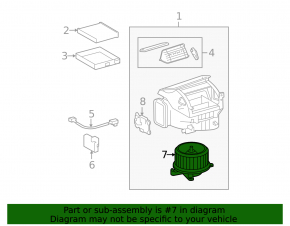 Motorul ventilatorului de încălzire pentru Lexus GS300 GS350 GS430 GS450h 06-11