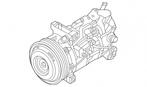 Компрессор кондиционера Nissan Rogue 22-26 1.5T