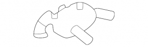 Кронштейн выпускной трассы передний Mercedes W167 GLE 350 450 20-26