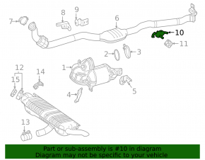 Кронштейн выпускной трассы передний Mercedes W167 GLE 350 450 20-26