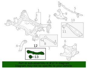 Рычаг продольный задний левый Subaru Outback 20-23