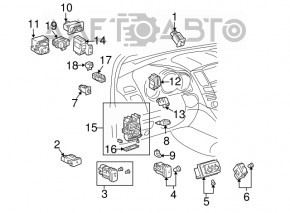 Блок управления стеклоочистителями Lexus RX400h 06-09