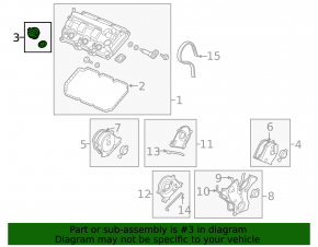 Крышка маслозаливной горловины Honda CRV 12-16 2.4