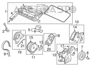 Capac de umplere cu ulei pentru Acura ILX 13-22