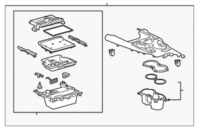 Накладка центральной консоли с подстаканниками Toyota Camry v70 21-24 черная