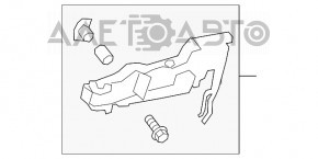 Механизм ручки двери задней левой Toyota Highlander 20-26