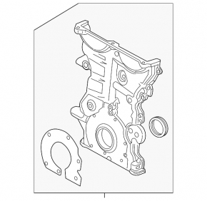 Передняя крышка двигателя Chevrolet Equinox 18-24 LYX