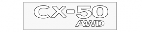 Эмблема надпись CX-50 AWD двери багажника Mazda CX-50 23-26