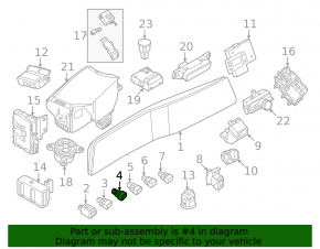 Comutator Head-Up Display pentru Nissan Ariya 23-25