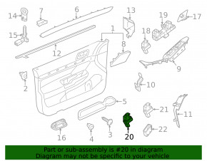 Кнопка центрального замка передняя левая VW Jetta 11-18 USA