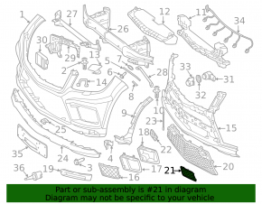 Dop bara față dreapta Mercedes Clasa GL X166 13-16 AMG pachet