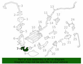 Трубка ЕГР короткая Mitsubishi Outlander 22-26 2.5