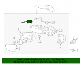 Repetitor semnalizare oglindă stânga Chevrolet Equinox 18-24
