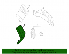 Keyless Entry Sensor Module Nissan Altima 13-18 5WK4 8775 3321 AD