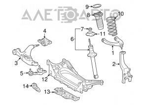 Опора амортизатора передняя левая Lexus IS250 IS300 IS350 06-13