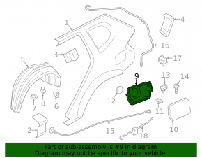 Корпус лючка бензобака BMW X3 F25 11-17