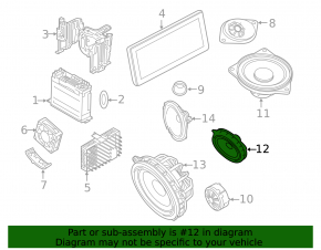 Динамик дверной передний левый Mini Cooper F56 3d 14-