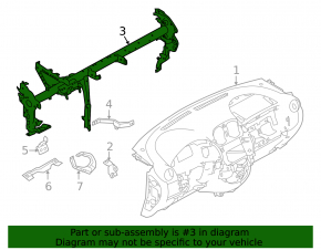 Труба подторпедная усиление Nissan Versa 12-19