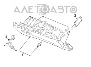 Перчаточный ящик, бардачок Honda Accord 18-22 черный без замка, царапины