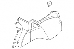 Ornamente arc stânga pentru Hyundai Sonata 20-23, negru, Coreea