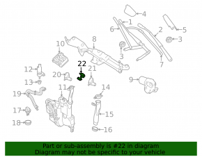 Форсунка омывателя лобового стекла Mercedes W164 ML 06-11 с подогревом