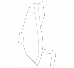 Capac cârlig remorcare bară față Mercedes GLC 300/350e 16-19