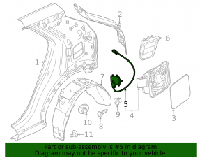 Замок лючка бензобака Kia Niro 23-26 HEV