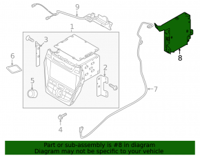 COMMUNICATION CONTROL MODULE Hyundai Santa Fe 13-13