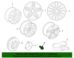 Set șuruburi montare roată de rezervă d17 M15x1.25 Mercedes W167 GLE 350 450 20-23