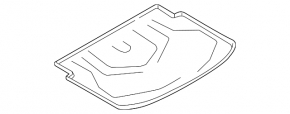 Коврик багажника резина Ford C-max MK2 13-18, черный