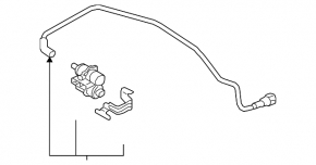 Клапан продувки топливных паров Audi A6 C8 19-21 с трубкой