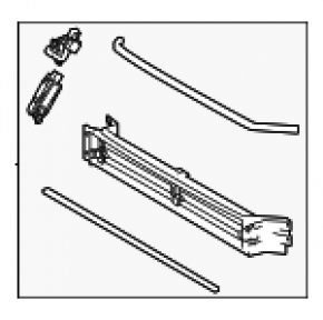 Ansamblu jaluzele deflectoare de radiator pentru Toyota Venza 21-24 cu motor