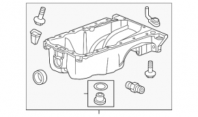 Поддон масляный Chevrolet Volt 11-15