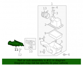 Воздухоприемник Ford Escape MK3 13-16 1.5Т 2.0T