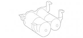 Ресивер пневоподвески Mercedes X164 GL W164 ML