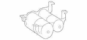 Ресивер пневоподвески Mercedes X164 GL W164 ML