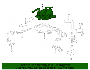 Масляный охладитель АКПП Honda CRV 12-14 2.4