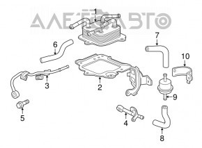 Масляный охладитель АКПП Honda CRV 12-14 2.4