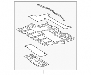 Защита двигателя Lexus GS300 GS350 GS430 GS450h 06-11 rwd