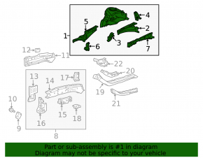 Четверть передняя правая Toyota Prius V 12-17