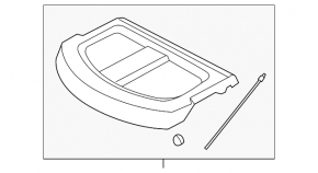 Полка багажника VW Beetle 12-19 черн