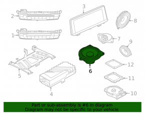 Динамик торпедный BMW X1 F48 16-22 Hi-Fi