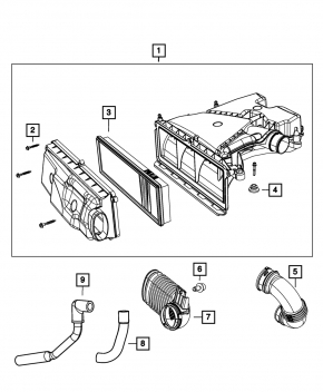 Воздуховод Fiat 500 12-17