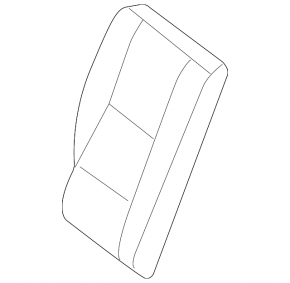 Спинка заднего ряда сидений правая Mercedes W213 E 17-23 кожа бежевая, под чистку, примята