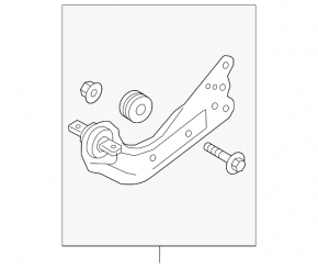 Рычаг продольный задний правый Mazda CX-9 16-23